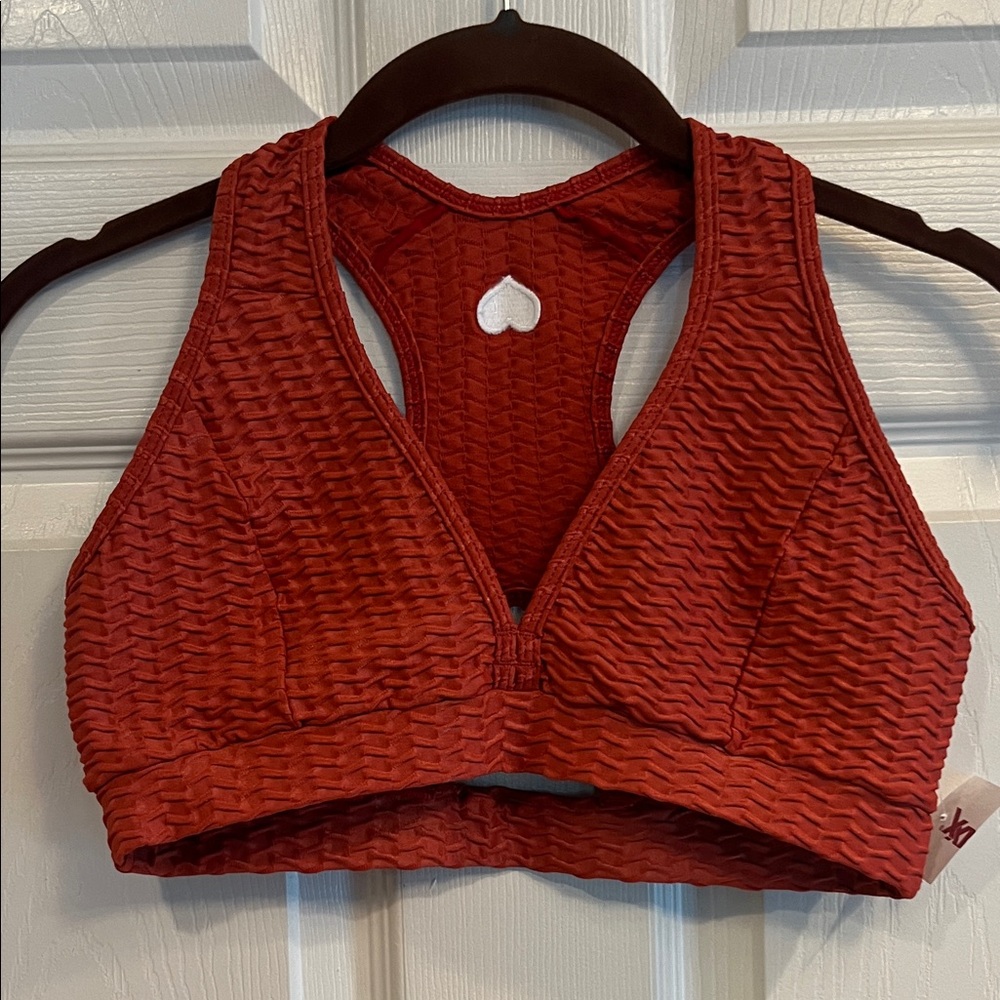Booty by Brabants Rust Textured Sports Bra